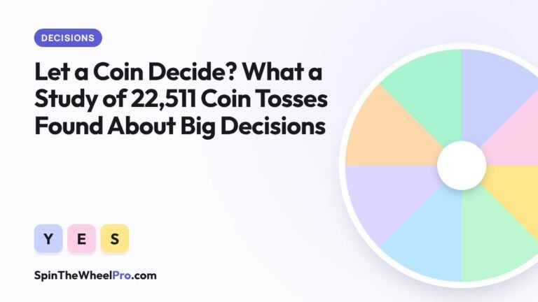 Let a Coin Decide? What a Study of 22,511 Coin Tosses Found About Big Decisions